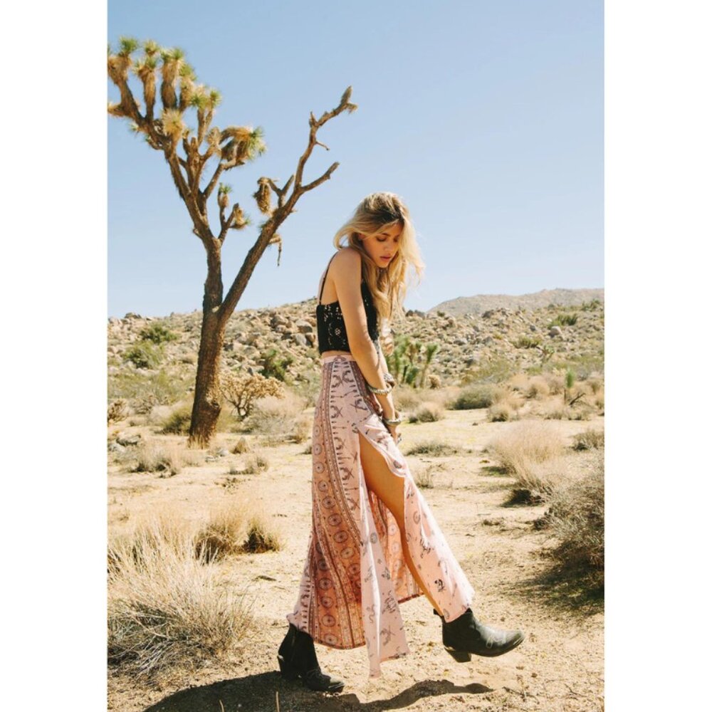 Spell The Gypsy Collective Coyote Split Maxi Skirt